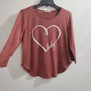 Papaya- Large long sleeved blouse